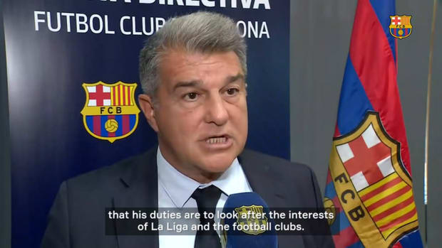 Laporta at Tebas "Stop talking about FC Barcelona"