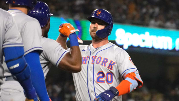 New York Mets first baseman Pete Alonso continues historic pace after career-best month.