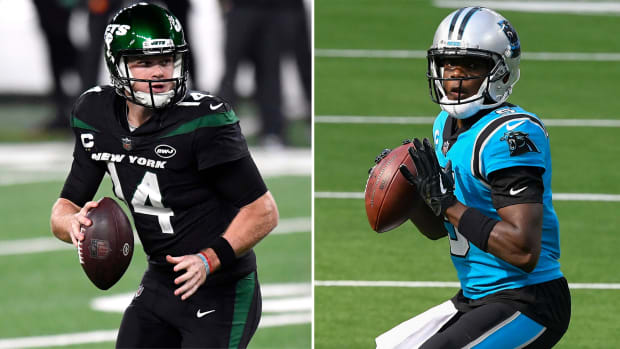 Quarterbacks Sam Darnold and Teddy Bridgewater