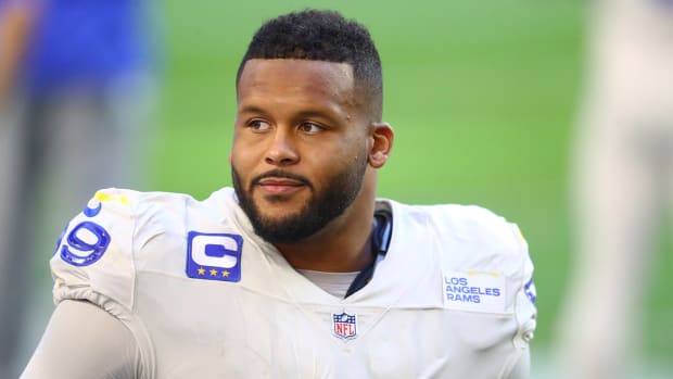 Rams defensive tackle Aaron Donald