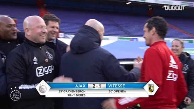 Behind the scenes: Ajax players celebrate winning KNVB Cup