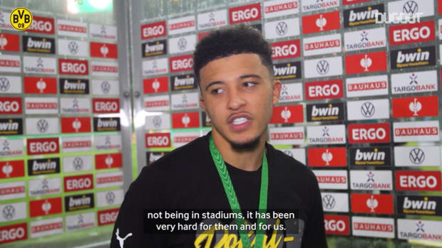 Jadon Sancho: This moment will live with me forever