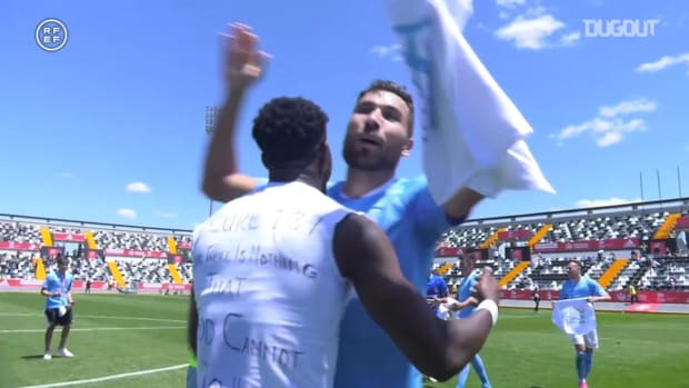 UD Ibiza celebrate first-ever promotion to the Second Division