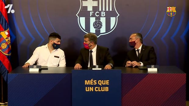 FC Barcelona sign Sergio 'Kun' Agüero