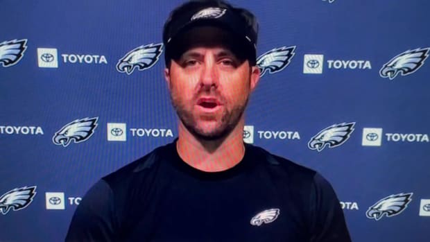 Eagles pass game coordinator Kevin Patullo