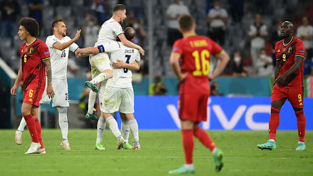 Italy beats Belgium in the Euro 2020 quarterfinals