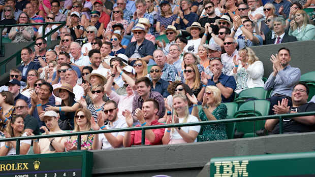 The crowd at Wimbledon.