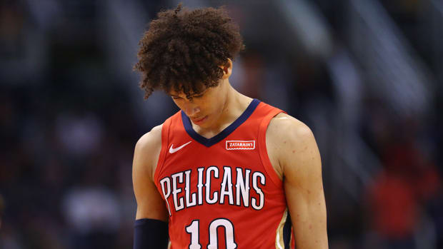 Jaxson Hayes with the Pelicans