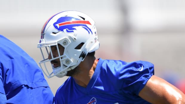 Buffalo Bills defensive end A.J. Epenesa during minicamp at the ADPRO Sports Training Center.