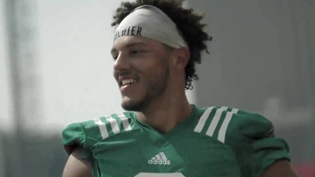 Adrian Martinez first practice 2021 fall camp