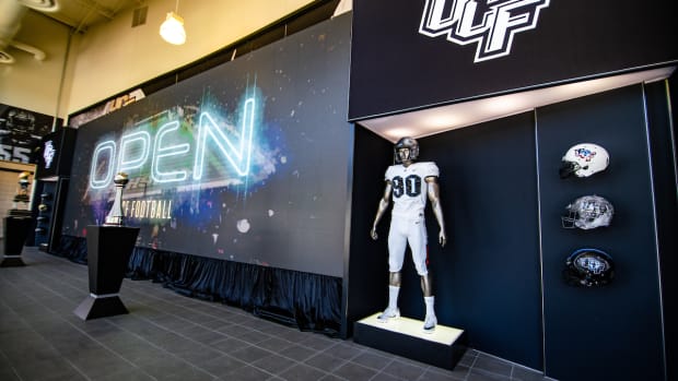 UCF Entrance with Helmets