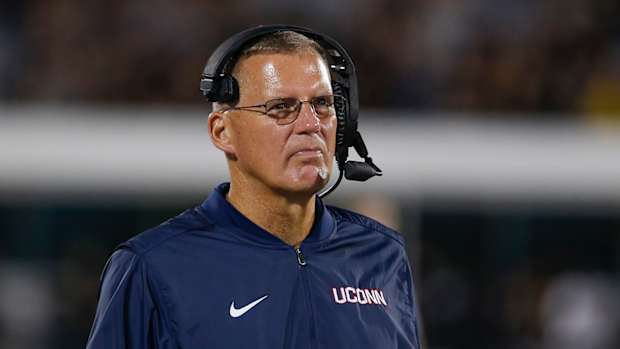 Randy Edsall with UConn