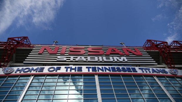 General view of Nissan Stadium before the Tennessee Titans preseason game against the Tampa Bay Buccaneers.