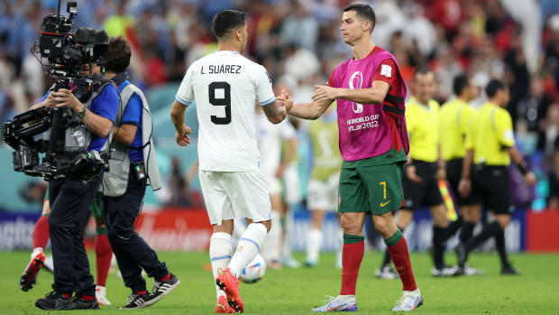 Uruguay’s Luis Suarez and Portugal’s Cristiano Ronaldo