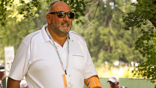 Famous European Agent Andrew Chubby Chandler at The U.S. Open Championship at The Merion Golf Club.