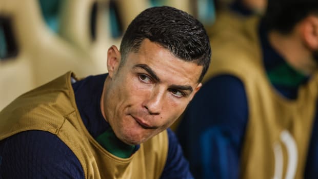 Cristiano Ronaldo en la banca ante Marruecos