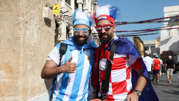 Fans Croacia Argentina en Qatar