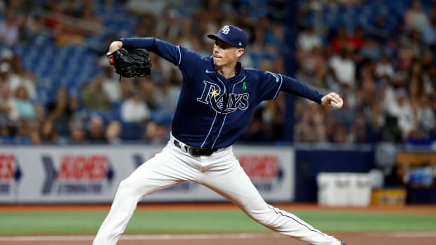 May 26, 2022; St. Petersburg, Florida, USA; Tampa Bay Rays pitcher Ryan Yarbrough (48) throws a pitch during the first inning against the New York Yankees at Tropicana Field. Mandatory Credit: Kim Klement-USA TODAY Sports