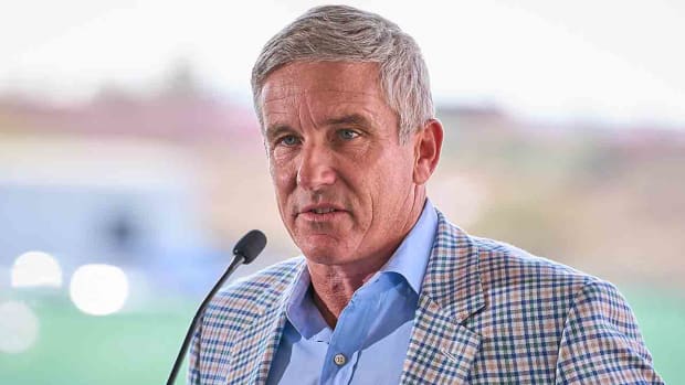 PGA Tour Commissioner Jay Monahan is pictured in December 2022 in Scottsdale, Ariz.