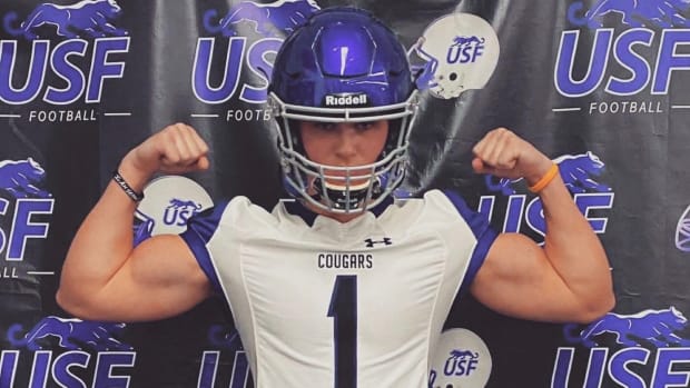 Zach Durfee, as a Sioux Falls freshman, is now at the UW as an edge rusher.