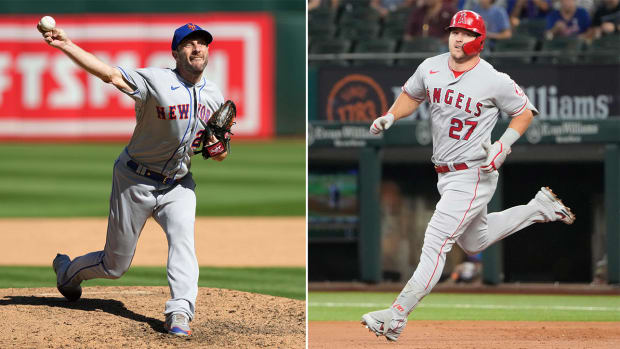 Mets pitcher Max Scherzer and Angels outfielder Mike Trout.