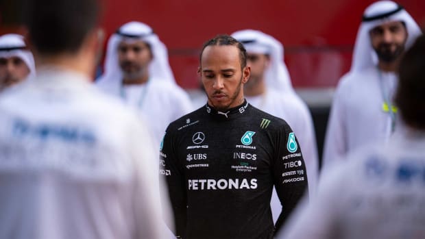 Lewis Hamilton ahead of the 2022 Abu Dhabi Grand Prix