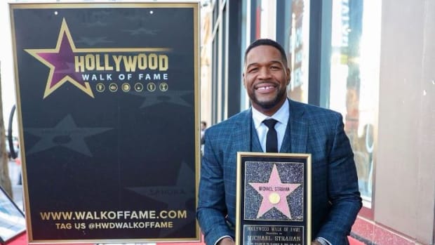 Jan. 24, 2023; Michael Strahan honored by Hollywood Walk of Fame; Credit Michael Strahan Twitter Account