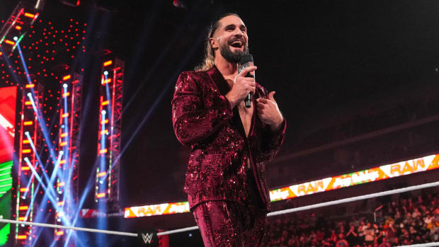 Seth Rollins cuts a promo on Raw
