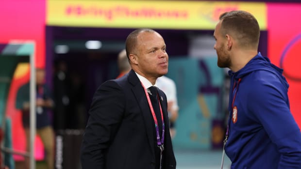 Earnie Stewart at the 2022 World Cup.