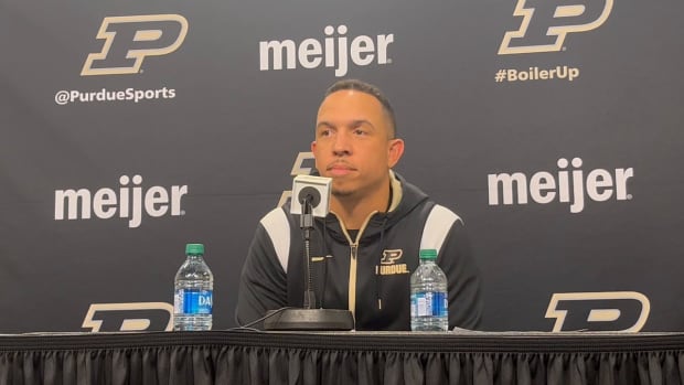 Purdue football coach Ryan Walters 2023 National Signing Day