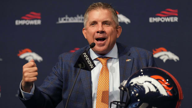 Broncos coach Sean Payton during his introductory press conference