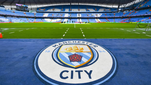 A photo taken from inside the Etihad Stadium in January 2023