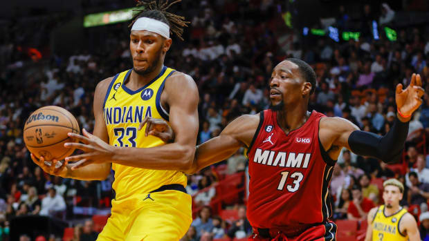 Myles Turner Bam Adebayo Indiana Pacers Miami Heat