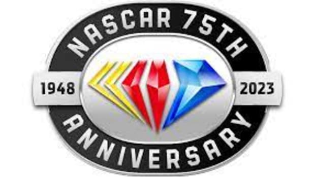 NASCAR 75th anniversary logo 2023