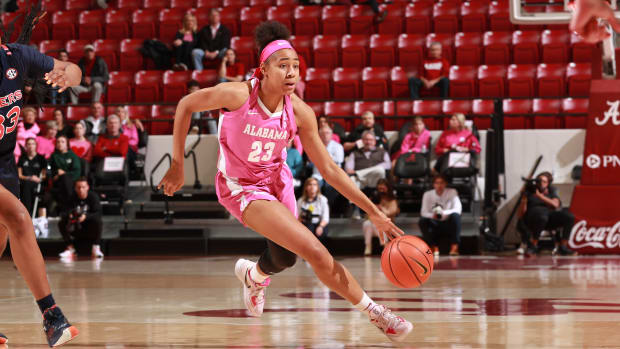 Brittany Davis - Alabama women's basketball vs. Auburn - Play4Kay (Pink)