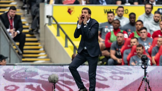 Javi Gracia pictured managing Watford in the 2019 FA Cup final against Manchester City at Wembley
