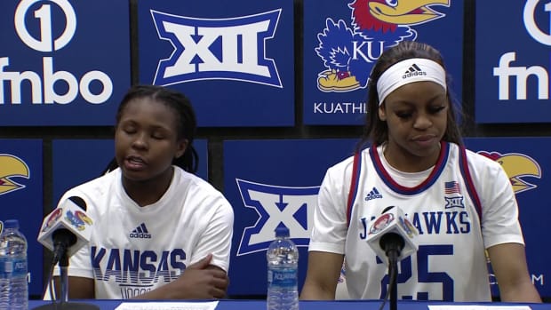 Franklin and Prater After Kansas Beats Iowa State on Senior Night