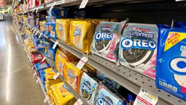 Some companies are also providing options for gluten-free diets, such as the Oreos pictured here. G-Free Oreos