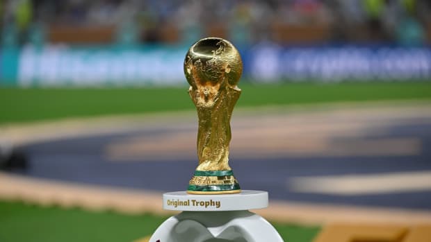 The FIFA World Cup trophy