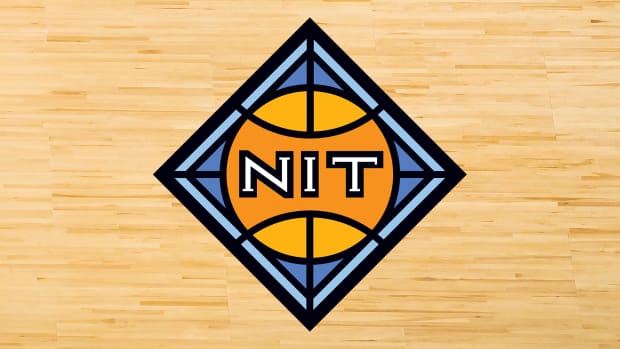 National Invitation Tournament college basketball logo.