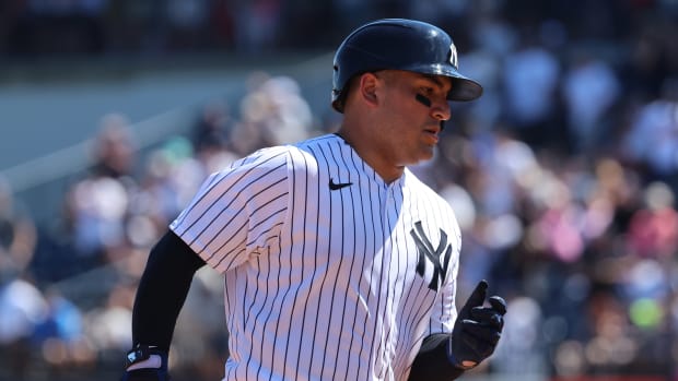 Yankees catcher Jose Trevino is dealing with a wrist injury.