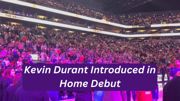 Kevin Durant Introduced in Home Debut