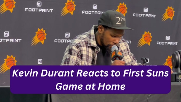 Kevin Durant Reacts to Suns Home Debut