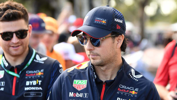 Sergio Pérez llega al Gran Premio de Australia