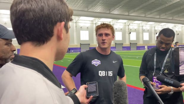 WATCH! - Max Duggan talks prospect of playing for the Dallas Cowboys