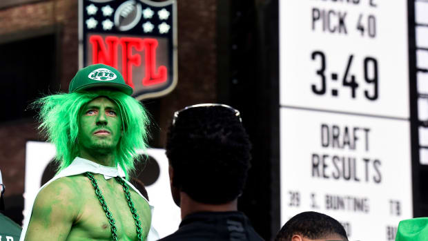 Jets Fan at the NFL Draft in Nashville