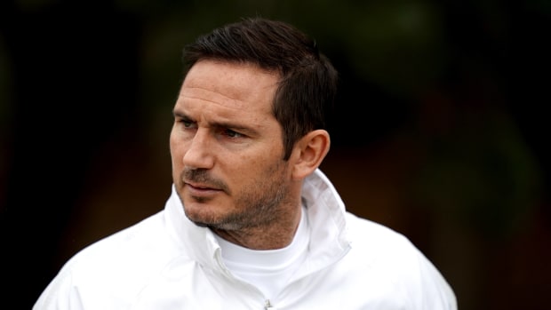 Frank Lampard pictured in 2019 during his first stint as Chelsea manager