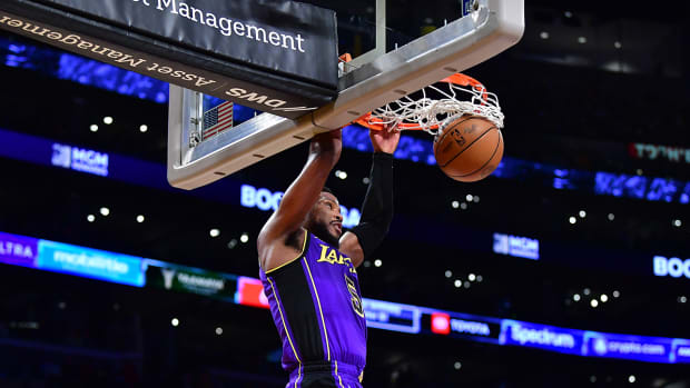 Los Angeles Lakers guard Malik Beasley.