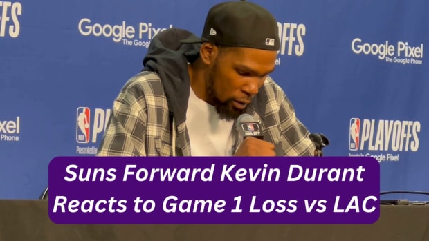 Phoenix Suns Forward Kevin Durant Reacts to Game 1 Loss vs Los Angeles Clippers