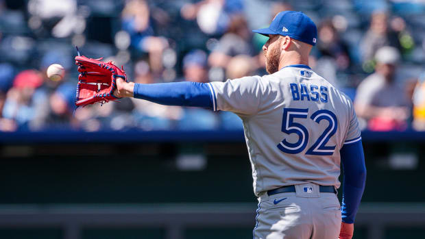 Toronto Blue Jays relief pitcher Anthony Bass.